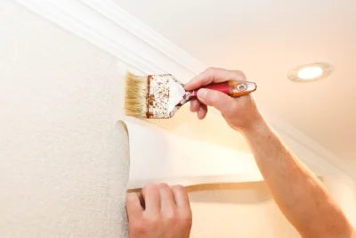 Pose de papier peint à Leutenheim — revêtements muraux et toiles de verre